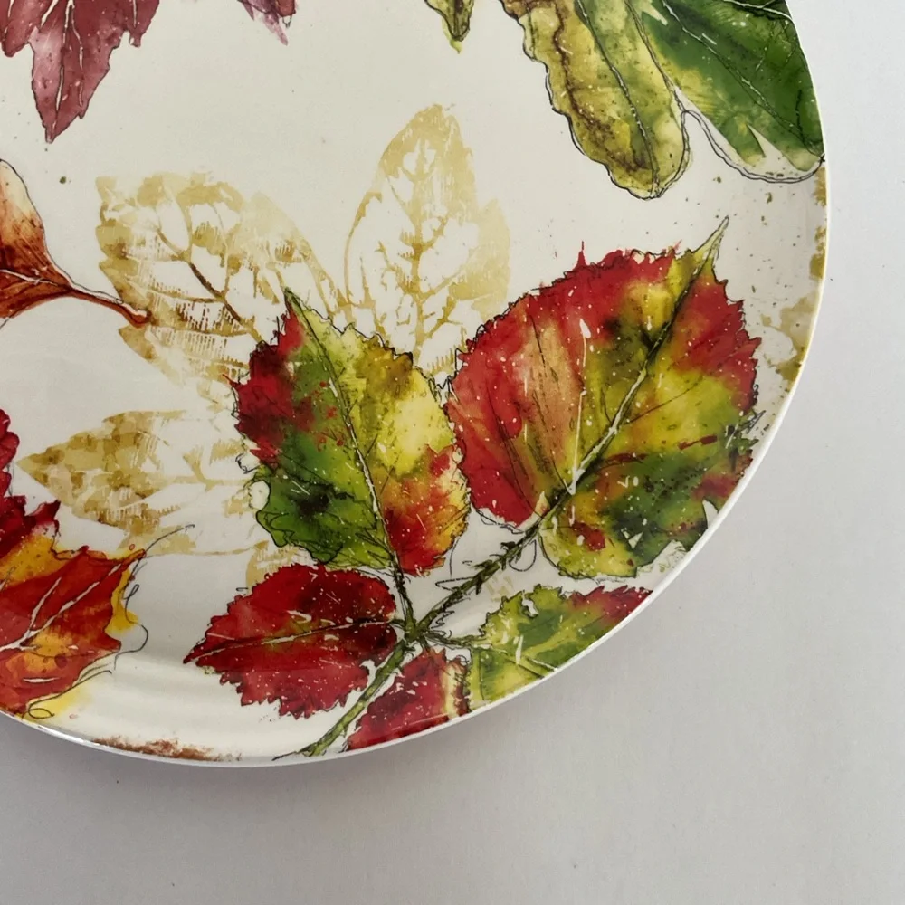 Pier 1 Wildwood Leaves dinner plate